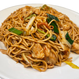 Stekt ris med tigerräkor, restaurang Thai Garden, Sundsvall.